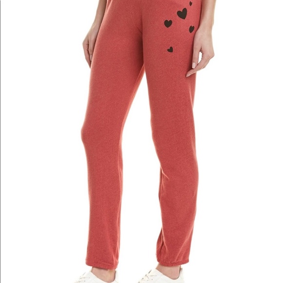 Monrow Pants - NWT Monrow Elastic Sweats With Heart Cluster